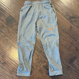 Nike Kids Gray Sweatpants with Orange Swoosh youth xl